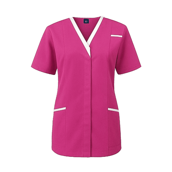 v neck scrub tunic